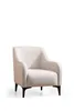 A studio shot of a cream-colored armchair. Produktbild-Vorschau