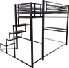 Lit mezzanine en métal avec escalier "LENA" - 140 x 190 cm Voir les images du produit 6