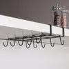 Praktický černý kuchyňský věšák na hrnky - snadná montáž Náhled obrázku produktu 7