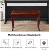 Ława do pianina COSTWAY z przegródką na nuty, stołek do Podgląd zdjęcia produktu 3