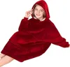 Kuschelige Hoodie Decke mit Ärmeln – Vielseitiger Produktbild-Vorschau 7