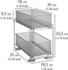 WENKO 2er Schubladen Regal Küchen Metall Schrank Saugnapf Produktbild-Vorschau 3