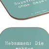Mr. & Mrs. Panda Untersetzer für Gläser Spruch Hebamme Produktbild-Vorschau 5
