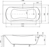 Badewanne Rechteck 140x70 mit AcrylSchürze, Handgriffen, Produktbild-Vorschau 9