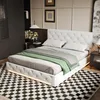 INONEFT Boxspringbett 140x200cm mit LED, Polsterbett mit Produktbild-Vorschau 9