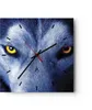 Wanduhr - Quadrat - Glasuhr - Schau der Wolf Augen - Produktbild-Vorschau 1
