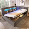 Polsterbett 140x200cm mit LED-Beleuchtung, hydraulischem Produktbild-Vorschau 1