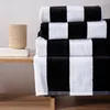 HOMLA LAWENA ručník s černými a bílými pruhy 100x150 cm Náhled obrázku produktu 2