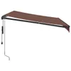 vidaXL Markise Automatisch mit LEDs Braun 300x250 cm Produktbild-Vorschau 8