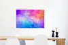 MuchoWow® Poster Wasserfarben - Orange - Rosa - Blau 60x40 Produktbild-Vorschau 5