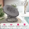 Ratanové otočné křeslo Gargano 92 x 80 x 80,5 cm Náhled obrázku produktu 5