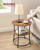 VASAGLE Beistelltisch, Couchtisch rund, Sofatisch, 2 Produktbild-Vorschau 5