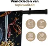 MuchoWow® Wandteppich Wandbehang Gewürze - Löffel - Schwarz Produktbild-Vorschau 3
