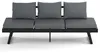 home24 Loungesofa - Aluminium / Polyester - Grau / Produktbild-Vorschau 4