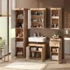 Badmöbel-Set Vicco Luna Eiche Wotan 5 Teile, Model 36778 Produktbild-Vorschau 5