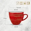 Wilmax Tasse 300 ml Rot aus Porzellan Produktbild-Vorschau 11