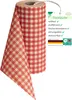 Sensalux Tischläufer 30cm x 25m Karomuster weiß-rot Produktbild-Vorschau 1