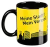 Taza BVB 09 con el skyline del club, en color negro y Vista previa de la imagen del producto 6
