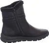 A side view of a black boot with fur lining. Anteprima dell’immagine prodotto