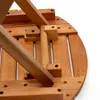 Tavolo, rotondo, pieghevole - in legno di eucalipto Anteprima dell’immagine prodotto 6