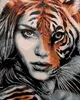 Diamondi - Diamond painting - TIGERFRAU, 40X50 cm, mit Produktbild-Vorschau 1