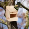 Relaxdays Halbhöhle Nistkasten, Vogelkasten zum Aufhängen, Produktbild-Vorschau 5