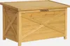Cassapanca in legno di abete 80cm, Marrone naturale Anteprima dell’immagine prodotto 1