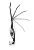 A cordless vacuum cleaner is shown in profile with multiple ghosted images illustrating its articulation. Produktbild-Vorschau