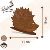 Rostikal Gartendeko Igel Figur 16 cm Rost Dekofigur für Produktbild-Vorschau 2
