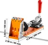 A pocket hole jig kit is shown on a white background with measurement indicators. Náhled obrázku produktu