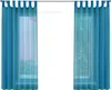 2er-Pack Gardinen Transparent Vorhang Set Wohnzimmer Voile Produktbild-Vorschau 2