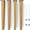 4x sossai Holzfüße eckig - gerade Ausführung 45cm Eiche Produktbild-Vorschau 1
