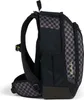 Side view of a black and gray checkered backpack. Anteprima dell’immagine prodotto