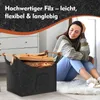Bettizia Filzkorb mit Holzgriffen, Holzkorb für Kaminholz, Produktbild-Vorschau 4