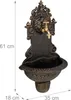 Relaxdays Fontana da parete, gargoyle, lavabo e rubinetto, Anteprima dell’immagine prodotto 4