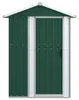 vidaXL Geräteschuppen Grün 126x97,5x177 cm Verzinkter Stahl Produktbild-Vorschau 3