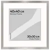 Cornice FRAMAI® 40x40 cm in argento - con passe-partout - Anteprima dell’immagine prodotto 2