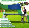 A family playing table tennis outdoors on a sunny day. Produktbild-Vorschau
