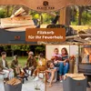 BLACK OAK Montana XL 60L Holzkorb aus Filz grau – Kaminholz Produktbild-Vorschau 5