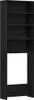 vidaXL Waschmaschinen-Schrank Schwarz Eichen-Optik 64 x 24 Produktbild-Vorschau 1