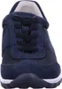 A close-up, front-facing view of a navy blue sneaker. Voir les images du produit