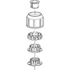 Delschen SB34109W Überwurfmutter mit Adapterset für Produktbild-Vorschau 3