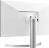 The back view of a white LG monitor on a white background. Produktbild-Vorschau