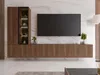Nábytok do obývačky MEDOXIN - orech / čierny + LED Náhľad obrázku produktu 2