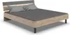 Doppelbett Liegefläche 160x200 cm BRADFORD-43 Eiche mit Produktbild-Vorschau 1