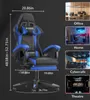 Bigzzia Gaming Stuhl mit Fußstütze - Gamer Stühle Produktbild-Vorschau 12