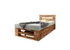 Lermowood Palettenbett M2 90 x 200 cm mit Kopfteil und 2 Produktbild-Vorschau 2
