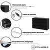 STIV Möbel | Komoda z 6 szufladami | Czarny Mat | 100 cm | Podgląd zdjęcia produktu 4