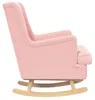 vidaXL Schaukelstuhl Rosa 62 x 80 x 85 cm Bouclé Produktbild-Vorschau 5