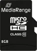 MediaRange SD MicroSD karta 8GB SD CL.10 včetně adaptéru Náhled obrázku produktu 4